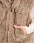 Marin Sleeveless Jacket - Mink Brown