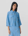 Mika Relaxed Shirt - Blue