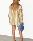 Miley Shirt - Camel Stripe