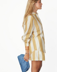 Miley Shirt - Camel Stripe