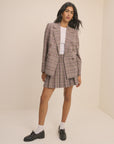 Alicia check blazer