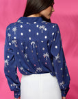 Navy Palm Shirt