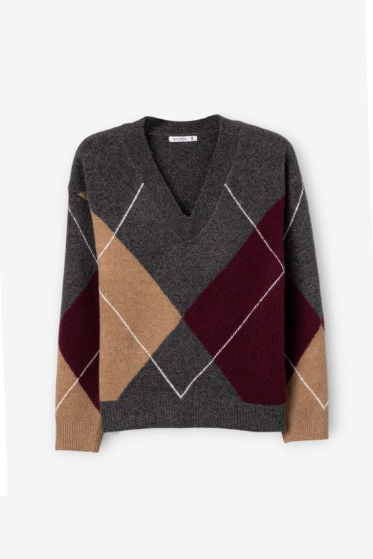 Preppy V Neck Sweater