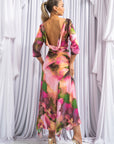Dotty Sleeve Drape - Pink