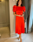 Pella Midi Dress - Red