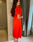 Pella Midi Dress - Red
