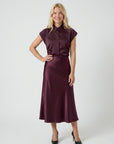 Pella satin shirt - Purple