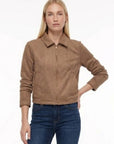 Roma Suede Jacket - Tan