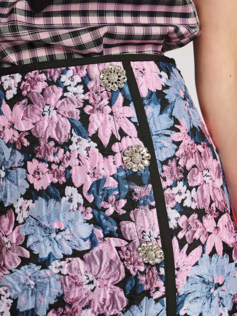 Floral Canvas Skirt