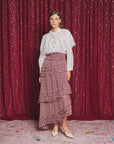 Fates Check Ruffle Skirt