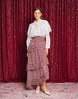 Fates Check Ruffle Skirt