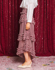 Fates Check Ruffle Skirt