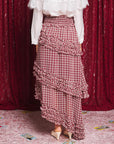 Fates Check Ruffle Skirt