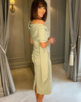 Sadie Cape Dress - Mint