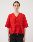 Cornelia Bow Top - Red