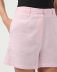 Agana Linen Shorts - Pink