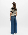 Ester Knit Sweater - Black Stripe