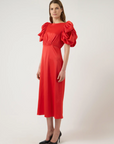 Pella Midi Dress - Red