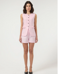 Agana Linen Waistcoat - Pink