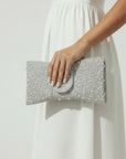 Stella Bow Clutch - Silver