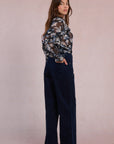 Lalya Cord Pants - Navy