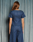 Daze Denim Top - Indigo Blue