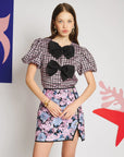 Vence Check Bow Top