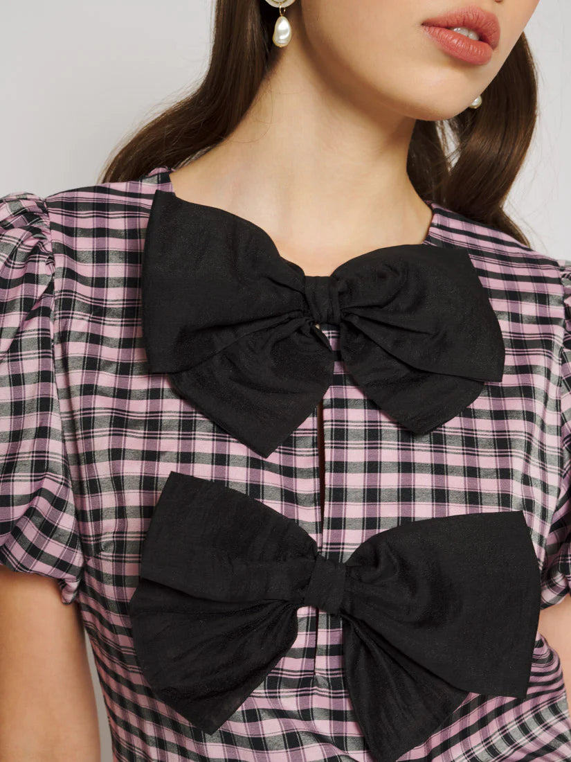 Vence Check Bow Top