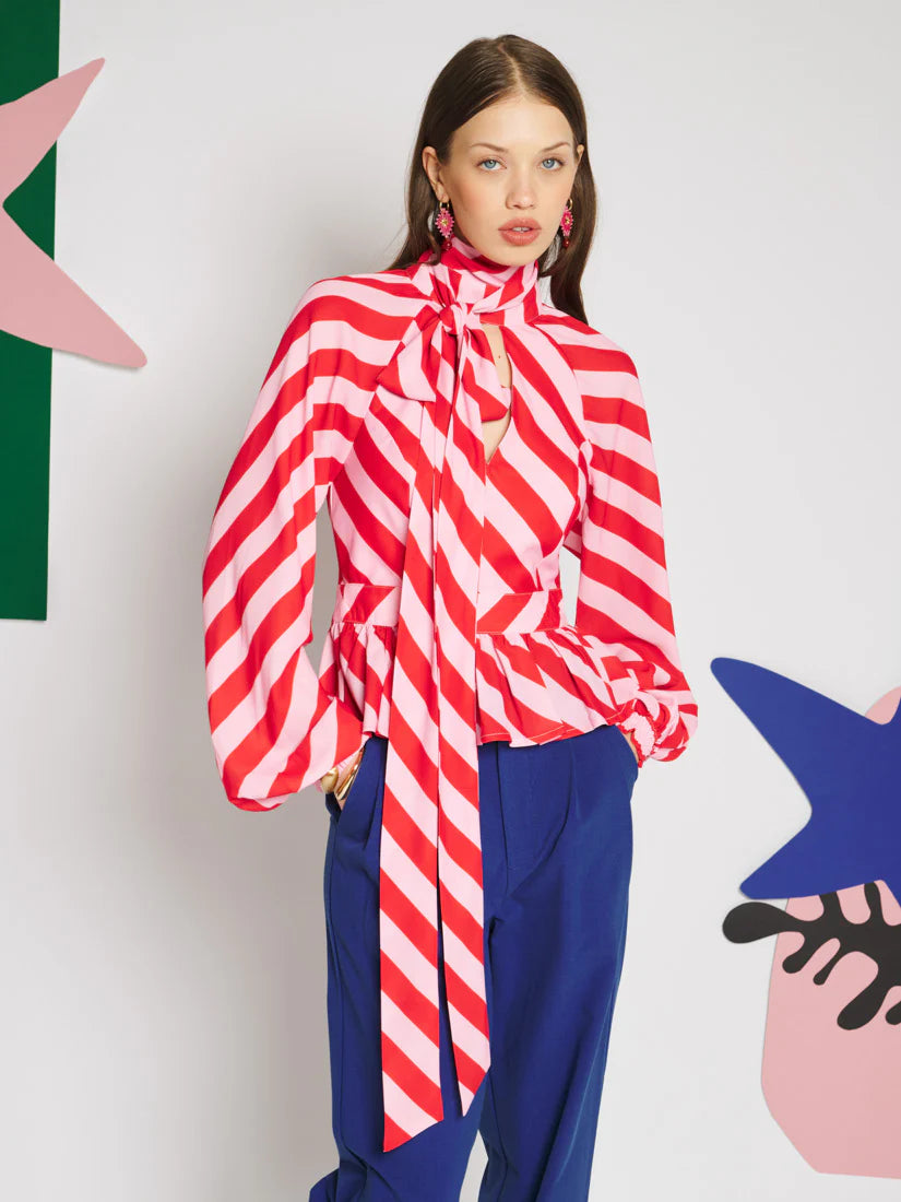 Menton Stripe Blouse