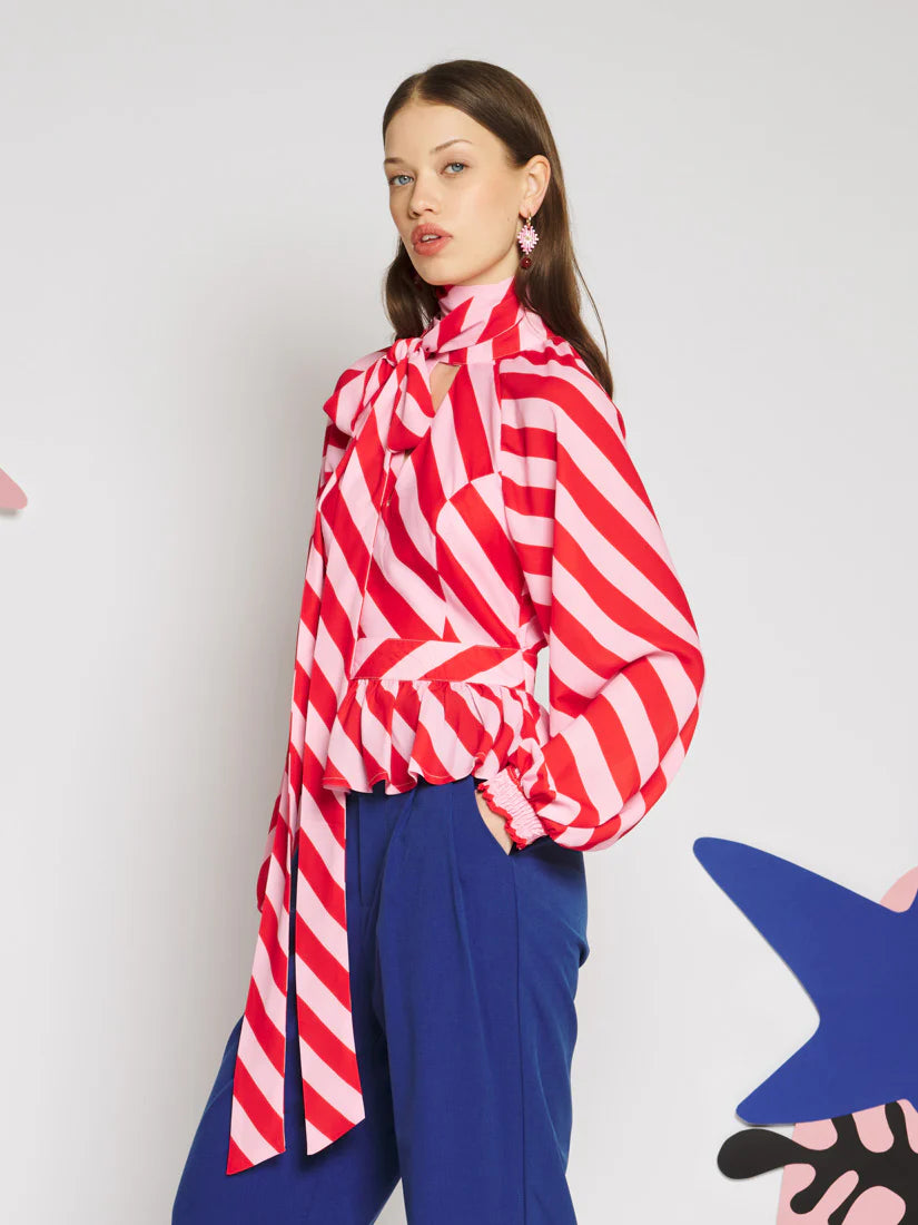 Menton Stripe Blouse