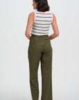 Senna Wide Trouser - Khaki
