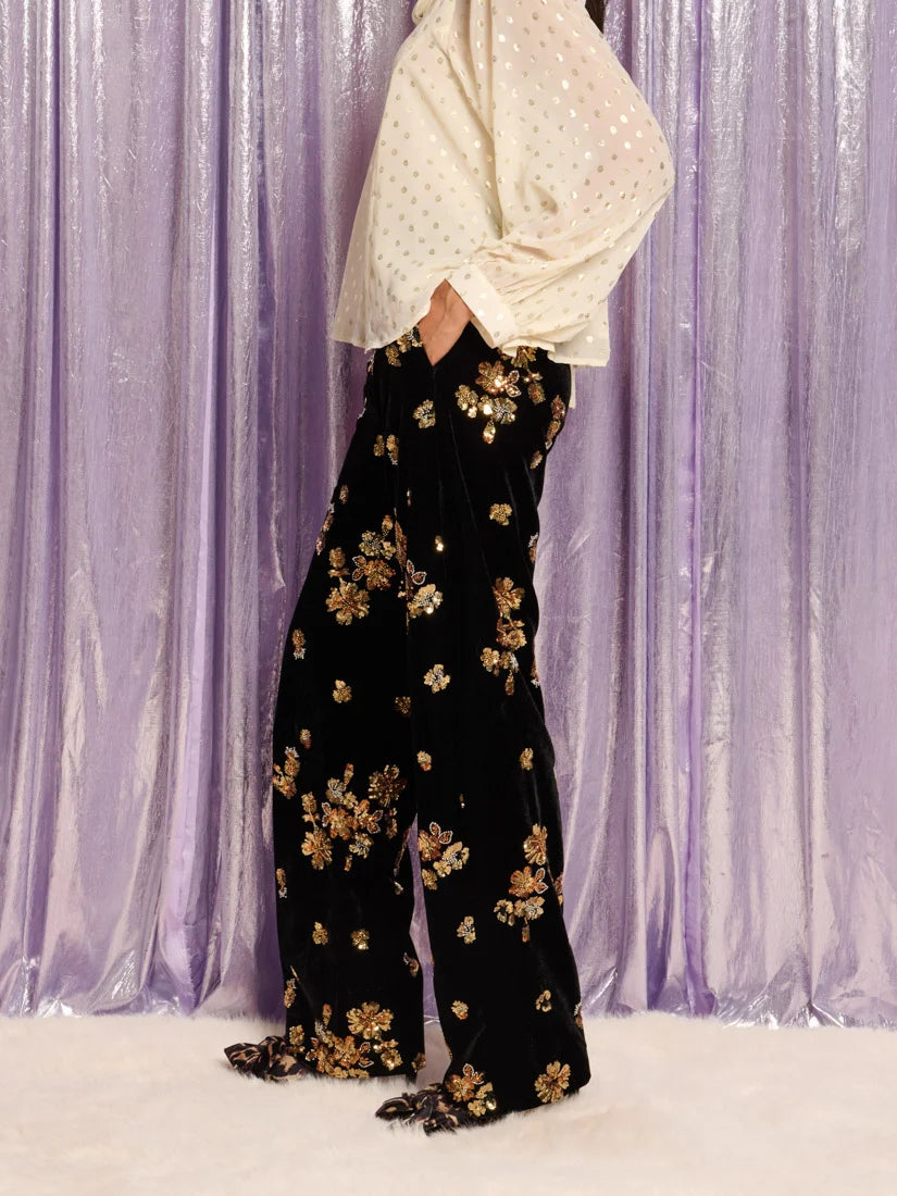 Mirage velvet trousers