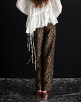 Phoebie Jacquard Trousers - Tan