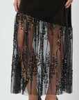 Tera one shoulder velvet dress