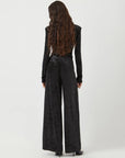 Tillia Velvet Pants - Black