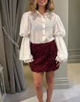 Gabby Skirt - Burgundy