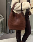 Burj Woven Bag - Tan
