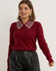 Lana Collared Knit - Red