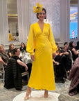 Francis Plunge Midi - Canary Yellow