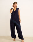Raye Top & Trousers - Navy