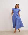 Jaz Stripe Shirt Dress