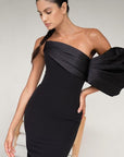 Alexis Bow Dress - Black