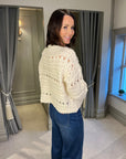 Collie Knit Cardigan - Cream