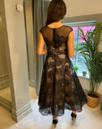 Amara Floral Dress - Black