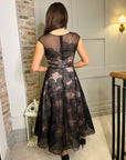 Amara Floral Dress - Black
