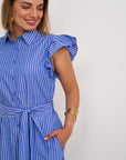 Jaz Stripe Shirt Dress