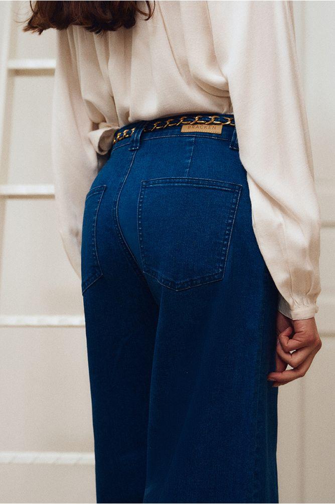 Sonya wide leg denim jeans