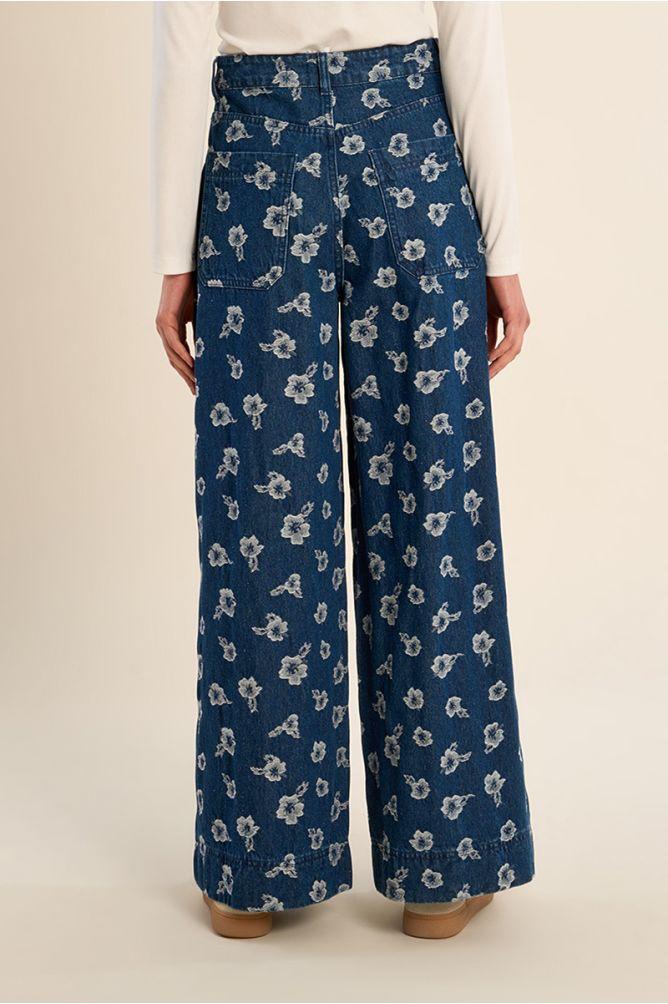 Valerie wide leg printed jeans