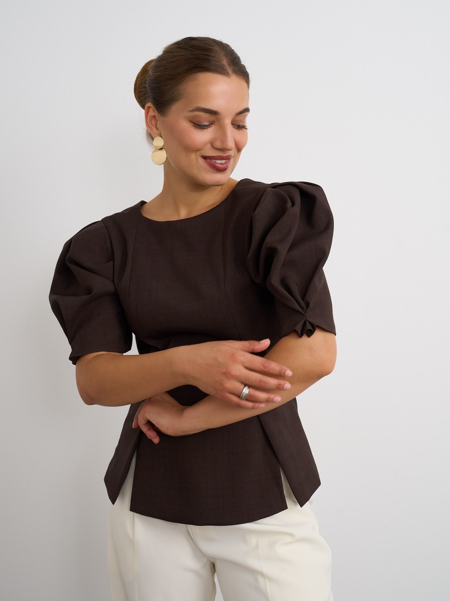 Simona top - Brown