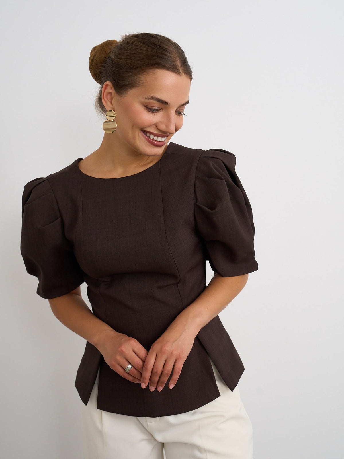 Simona top - Brown